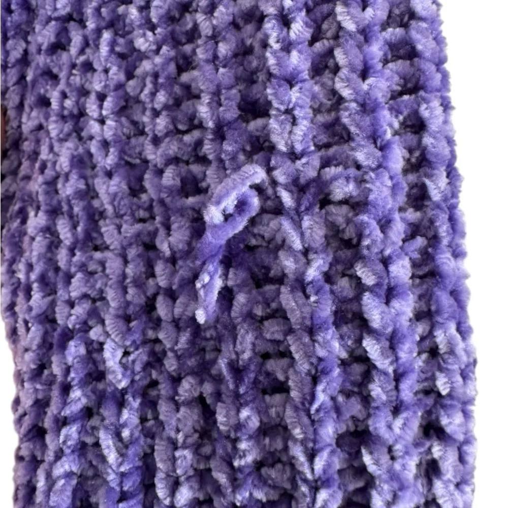 Talbots Women's Heathered Purple Sweater - Picture 3 of 4